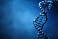 Detailed 3d dna double helix structure with genetic information Royalty Free Stock Photo