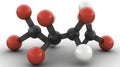 3D Acetic Acid Molecular Structure Good Resolution Stock Photo Royalty Free Stock Photo