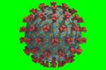 Detailed 3D image of COVID-19 SARS virus structure. Virion of MERS-CoV pneumonia Coronaviridae