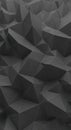 Abstract Geometric Polygonal Dark Gray Background, Low Poly, 3D Render Royalty Free Stock Photo