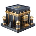 Miniature 3D Model of the Kaaba in Mecca Islam Muslim Royalty Free Stock Photo