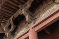 Detailed dougong brackets supports of Yingxian Wooden Pagoda