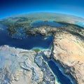 Detailed Earth. Africa and Middle East