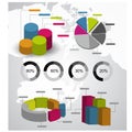 Detailed elements of infographics Royalty Free Stock Photo