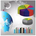 Detailed elements of infographics Royalty Free Stock Photo