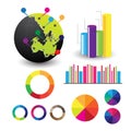 Detailed elements of infographics Royalty Free Stock Photo