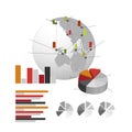 Detailed elements of infographics Royalty Free Stock Photo