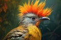 Detailed Exotic bird portrait. Generate Ai