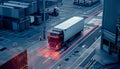 detailed exploration of the intersection between shipping, tracking technology, and biometric identification systems, security