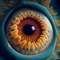 Detailed eye images created with Generative Ai technology. Generative AI.
