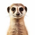 Detailed Flat Drawing Of Meerkat Close-up In 8k Ultra-clear Quality Royalty Free Stock Photo