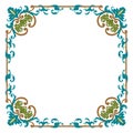 Detailed garnished oriental frame