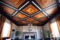 detailed gothic ceiling with stone arches