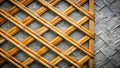 Detailed Gray Plaster Wall with a Beautiful Woven Bamboo Lattice Grid Pattern A Stunning Architectural Texture for Royalty Free Stock Photo