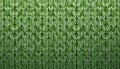 Detailed Green Knitted Wool Pattern Close Up Textile Fabric Fiber Texture Royalty Free Stock Photo
