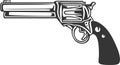 Detailed Gun - Revolver Pistol.