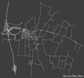 Street roads map of the ARC-SUR-TILLE QUARTER, DIJON