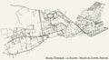 Street roads map of the BOURG-L\'ÃVESQUE - LA TOUCHE - MOULIN DU COMTE SUB-QUARTER, RENNES