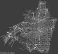 Street roads map of the CITY OF POMONA, LOS ANGELES CITY COUNCIL