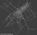 Street roads map of OUDE PEKELA, NETHERLANDS