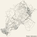 Street roads map of RHEDEN, NETHERLANDS