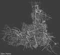 Street roads map of DIJON, FRANCE