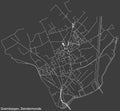 Street roads map of the GREMBERGEN COMMUNITY, DENDERMONDE