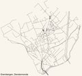 Street roads map of the GREMBERGEN COMMUNITY, DENDERMONDE