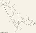 Street roads map of the KOOIGEM MUNICIPALITY, KORTRIJK