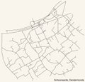 Street roads map of the SCHOONAARDE COMMUNITY, DENDERMONDE