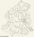 Street roads map of the SINAAI MUNICIPALITY, SINT-NIKLAAS