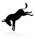 Donkey Animal Silhouette Royalty Free Stock Photo