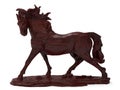 Detailed horse wooden sculpture