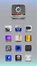 Detailed icons for smartphone