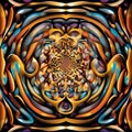 a detailed illusions texture and pattern made of colorful light in the style of mc esher and jim sanborn.