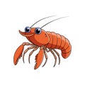 Detailed Illustration of Caprella Crustacean Royalty Free Stock Photo