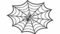 Intricate Spider Web Pattern for Backgrounds, vector design Generative AI Royalty Free Stock Photo