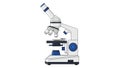 Modern Lab Microscope for Scientific Research and Education Royalty Free Stock Photo