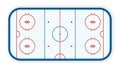 Detailed illustration of a icehockey rink, field, court, eps10 vector