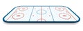 Detailed illustration of a icehockey rink, field, court with perspectives, eps10 vector