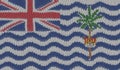 Detailed Illustration of a Knitted Flag of British Indian Ocean Territory