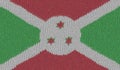 Detailed Illustration of a Knitted Flag of Burundi