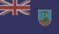 Detailed Illustration of a Knitted Flag of Montserrat