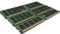 Detailed Illustration of Multiple Computer RAM Modules in 3D Royalty Free Stock Photo
