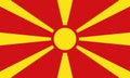 National Flag Macedonia Royalty Free Stock Photo