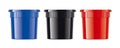 Set of colored plastic cups. 2/2 part. Royalty Free Stock Photo