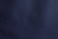 Detailed image of a dark blue leather with beautiful texture, perfect for use as a background, backdrop, or design element. Ideal Royalty Free Stock Photo
