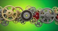 Industrial Gears and Machinery for Mechanical Engineering and Automation Royalty Free Stock Photo