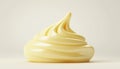 Detailed Image Of Mayonnaise Or Cream Mixture In The Process Of Rendering Royalty Free Stock Photo