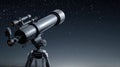 Telescope and Starry Night Sky Astronomy, Space Exploration, Science Discovery Royalty Free Stock Photo